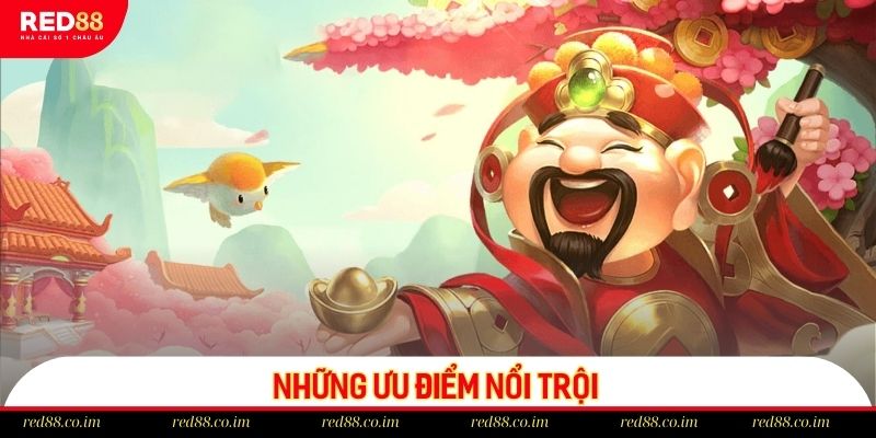 Những ưu điểm nổi trội mà quay hũ thần tài tại RED88 mang lại